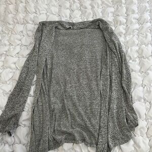 Speckled gray cardigan
